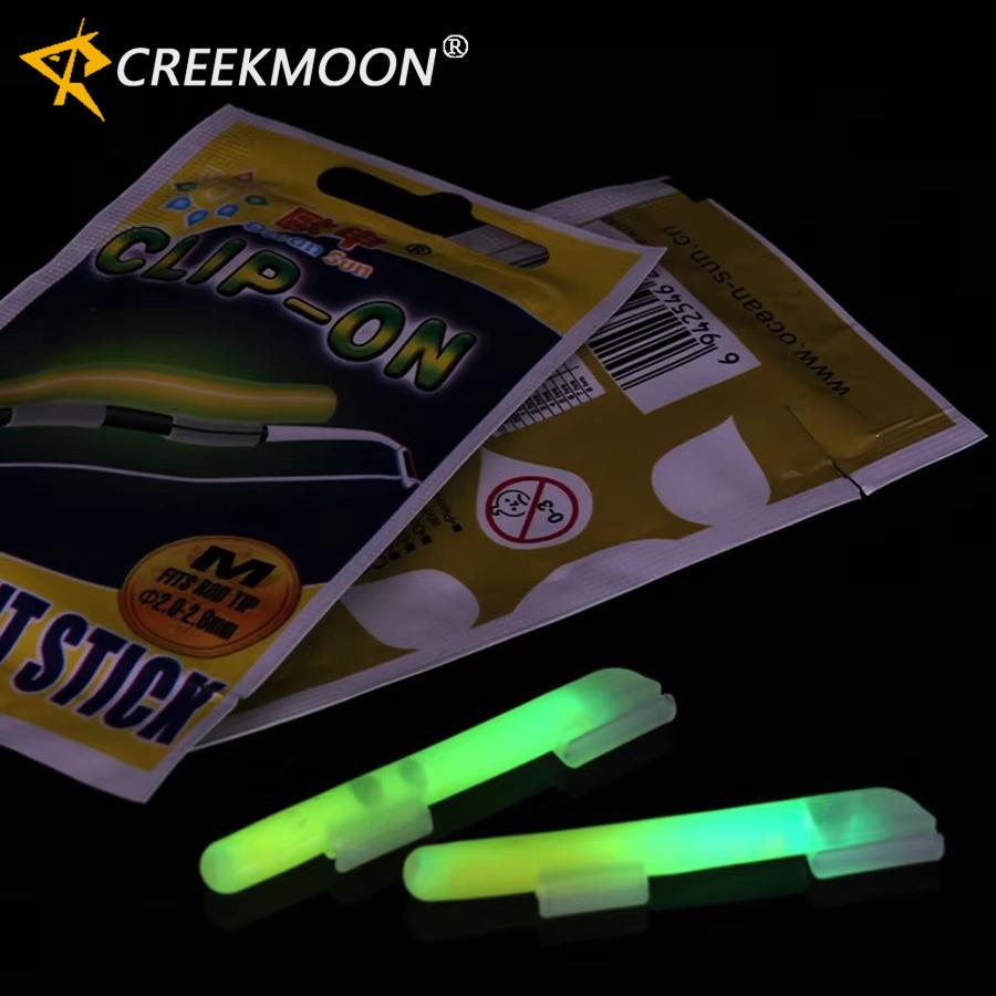 

Clip On! 10Pcs(5bags) SS-XL Night Fishing Glow IN Dark Lighting Stick Luminous Green chemical glow stick for Rod light stick 260319 5bags-SS