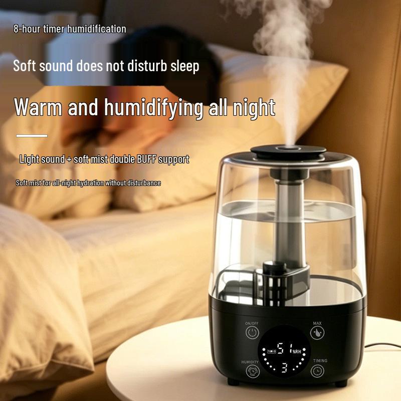 4L Smart Humidifier: High Mist Output, Compact Desktop Aromatherapy Unit for Indoor Use