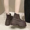 2025 autumn new women's shoes women's boots foreign trade niche light luxury leather shoes high tube simple fashion leather boots