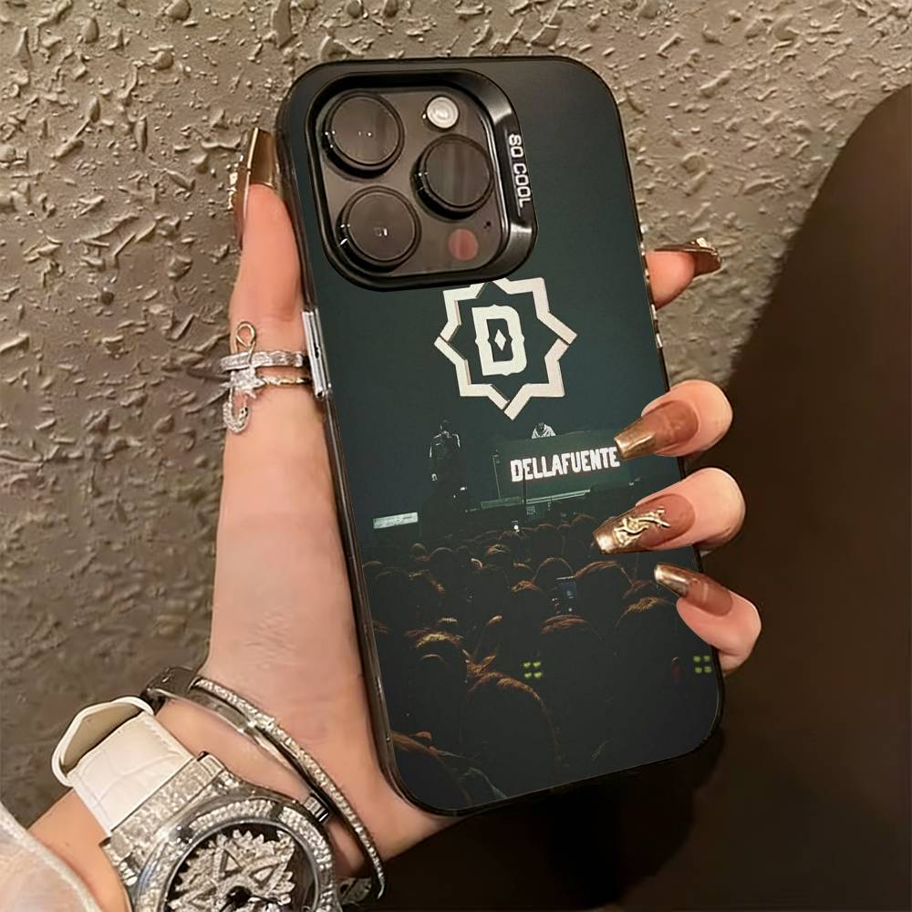 Dellafuente FC Phone Case For iPhone 17,16,15,14,13,12,11 Plus,Pro Max,XS,Colored Silver Plated Inside Cover iPhone12PROMAX