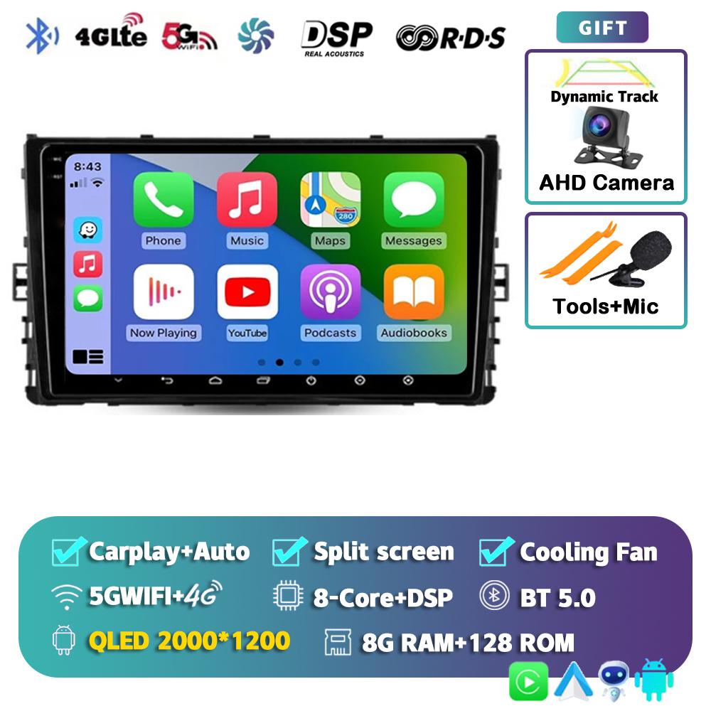 Android 14 Carplay Auto for VW Volkswagen MQB POLO VI Jetta MK7 2018-2020 2021 Car Radio Stereo Video Multimedia Player GPS WIFI