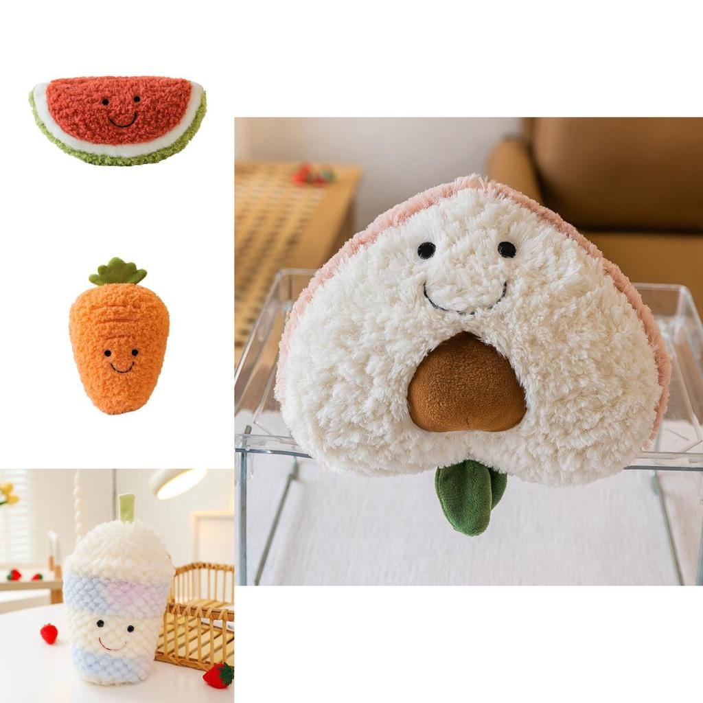 Realistic New Fruit And Vegetable Plush Toys For Kids Birthday Gifts