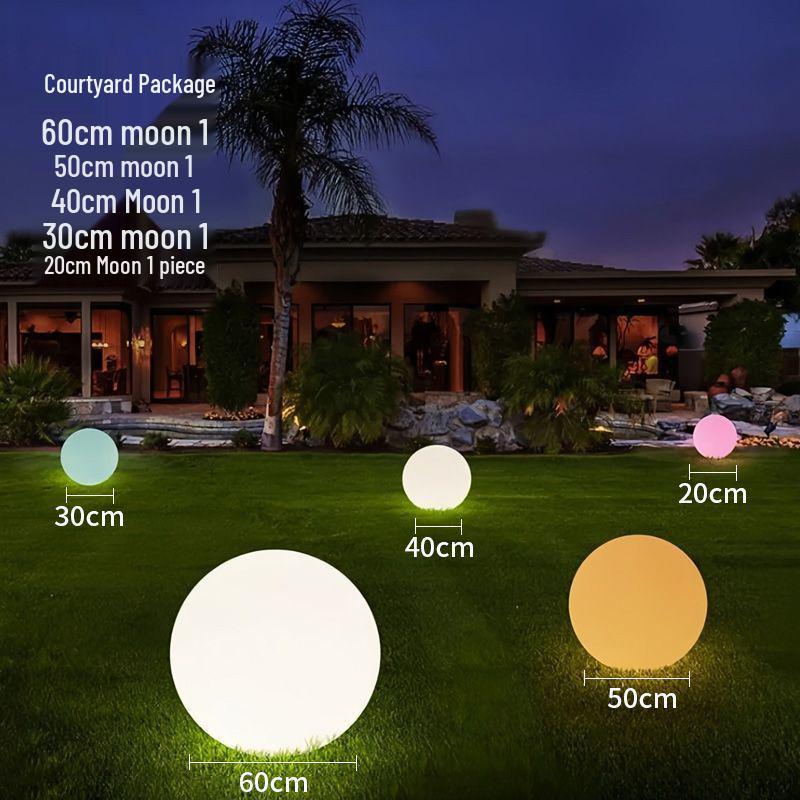 Solar Luminous Spherical Lawn Lamp: Waterproof Outdoor Atmosphere Light for Courtyard and Camping