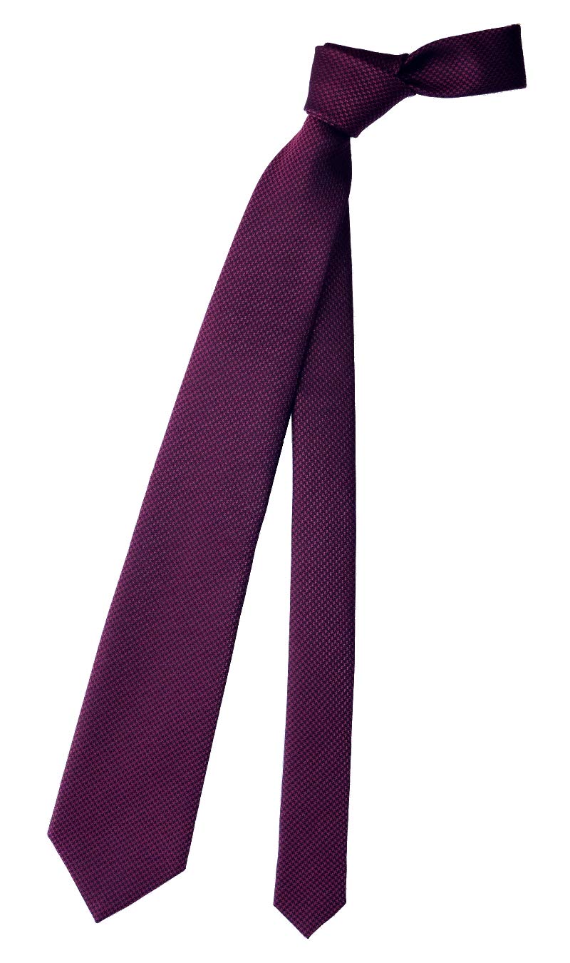

[D+Arts] Necktie, Houndstooth Check, Silk, Kyoto Nishijin Weave, Made in Japan (Red x Black, Standard)