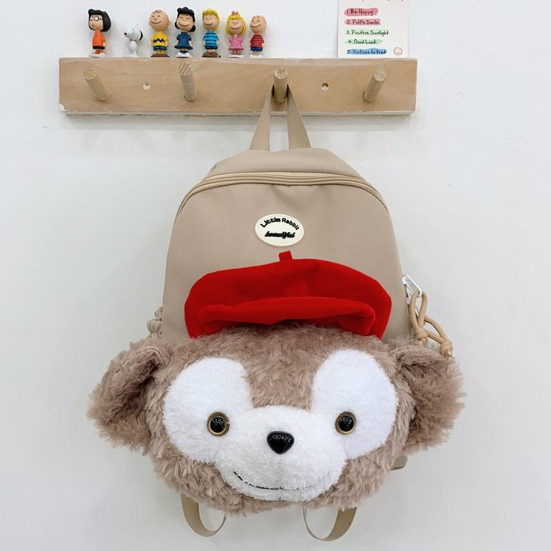 High-value cute backpack plush doll new trend cartoon children's backpack large-capacity spine protection schoolbag