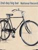 Retro Single-Speed Bicycle with Inflatable Tires and Lever Brakes for Adults