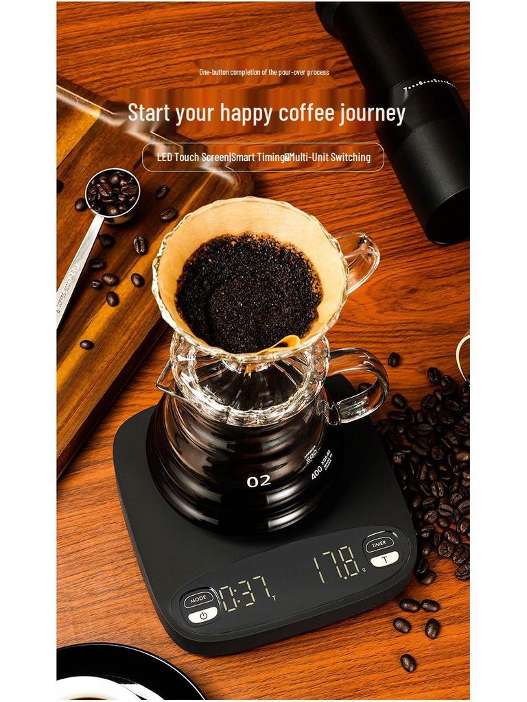 Chytrá kuchyňská váha dobíjecí přes USB: Kompaktní nástroj pro výživu kávy a jídla pro pohodlné pečení.