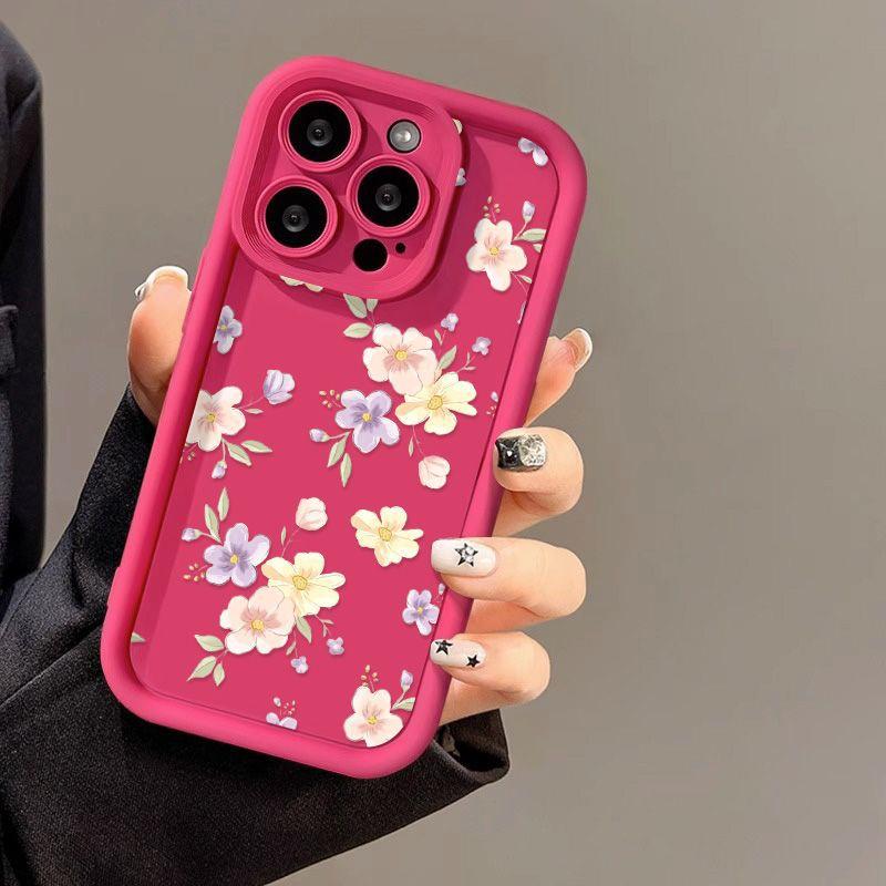 Colored Small Flowers for iPhone17PorMax Mobile Phone Case 17 Apple 16 Matte 14/15 Foreign Trade Factory