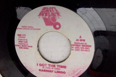 7inch Record KASHIEF LINDO - I Got The Time HBR177 Heavy Beat 2000 Jamaica Reggae, Ska & Dub Used