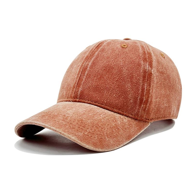 2024 Summer Distressed Washed Cotton Baseball Cap, 38 Colors, Custom Embroidery, Sunshade & UV Protection
