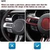 Car Button Stickers Interior Decals Compatible with Ford Mustang     Steering Wheel Switch Control Dash Button Repair Sticker Kit
