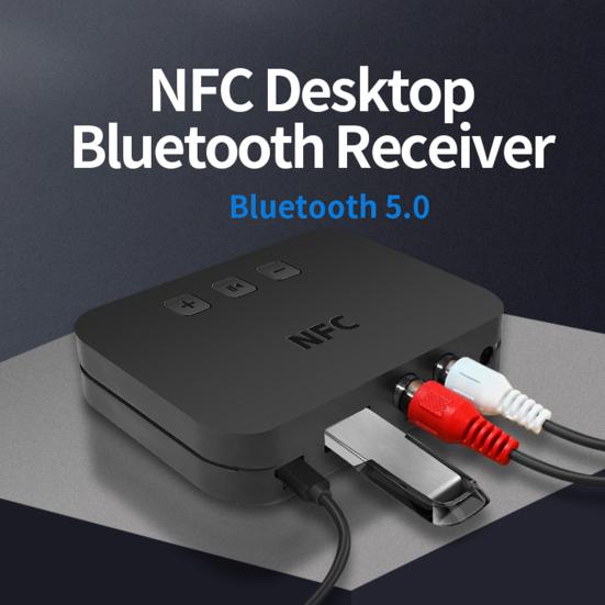 

3,5 мм разъем RCA стерео NFC Bluetooth-совместимый передатчик-приемник автомобильный динамик адаптер