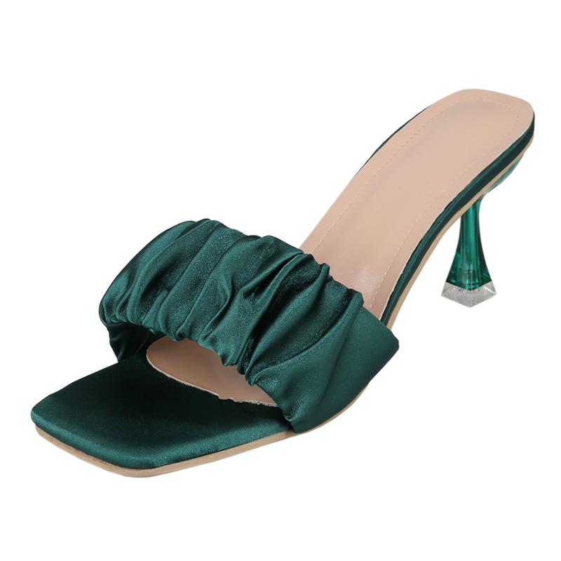 Slippers Women 2025 Summer Luxury Casual Slippers Rubber Flip Flops Butterfly Knot Heeled Fashion Mules Slides Chausson Femme