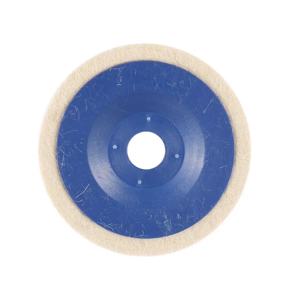 1 Stück Wollpolierscheibe Beige Polierpads Schleifen Winkelschleiferscheibe Filzpolierscheibe Für Edelstahl Aluminium Marmor