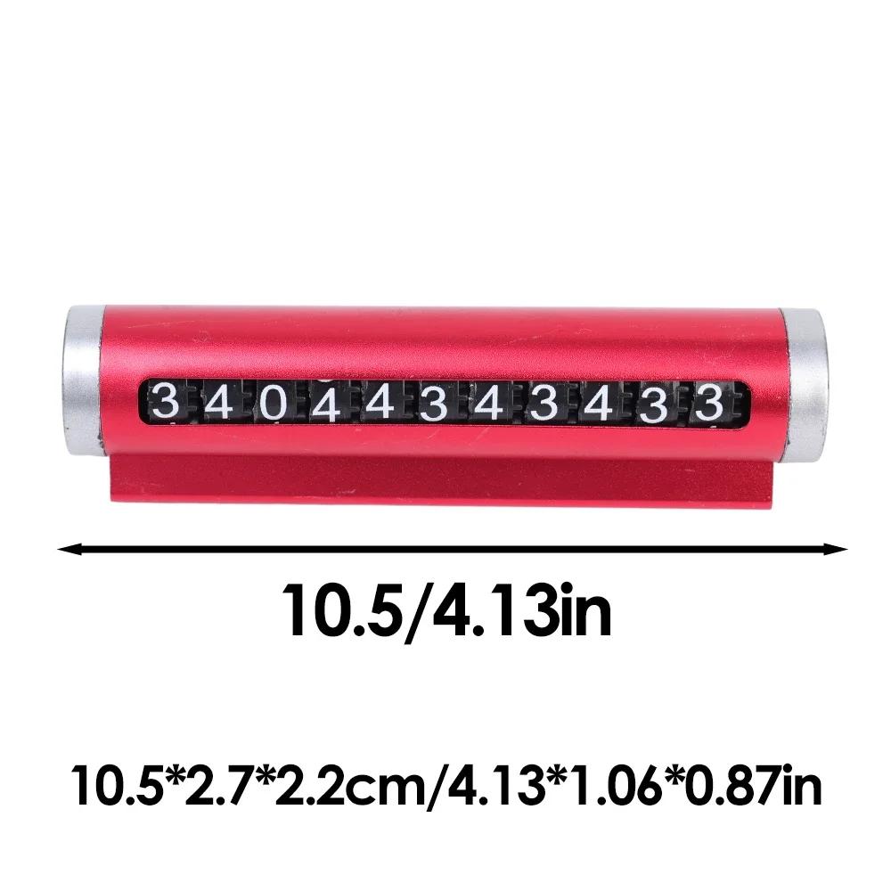 

Metal Car Temporary Parking Card Rotate Phone Number Plate Aluminum Stickers Park Stop in Car-styling Auto Accessories