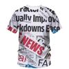 Summer Fashion Men and Women's T-shirt Letter Pattern 3D Print Casual Loose Outdoor Girl Short Sleeve Tees Top Pullov
