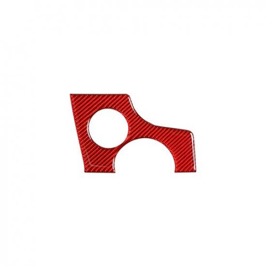 Red Carbon Fiber Car Headlight Switch Panel Sticker For Porsche Panamera 10-16