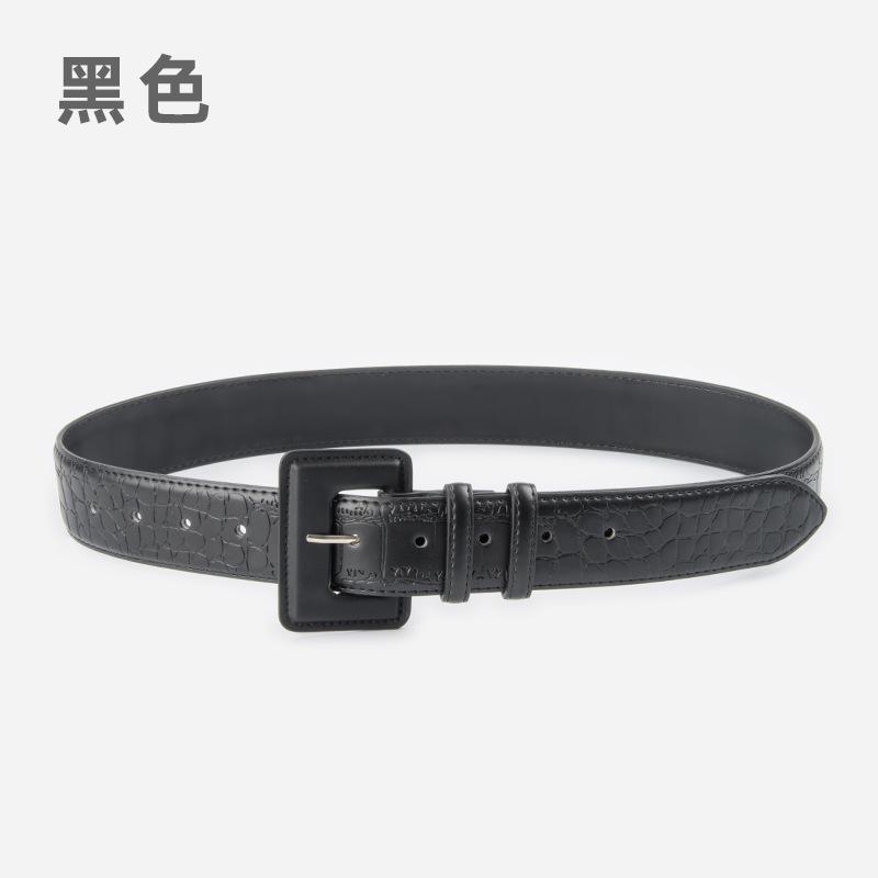 Curea de damă, Piele Lată Decorativă pentru Palton, Curea Simplă de Damă, Senzație Avansată, Talie și Subțire