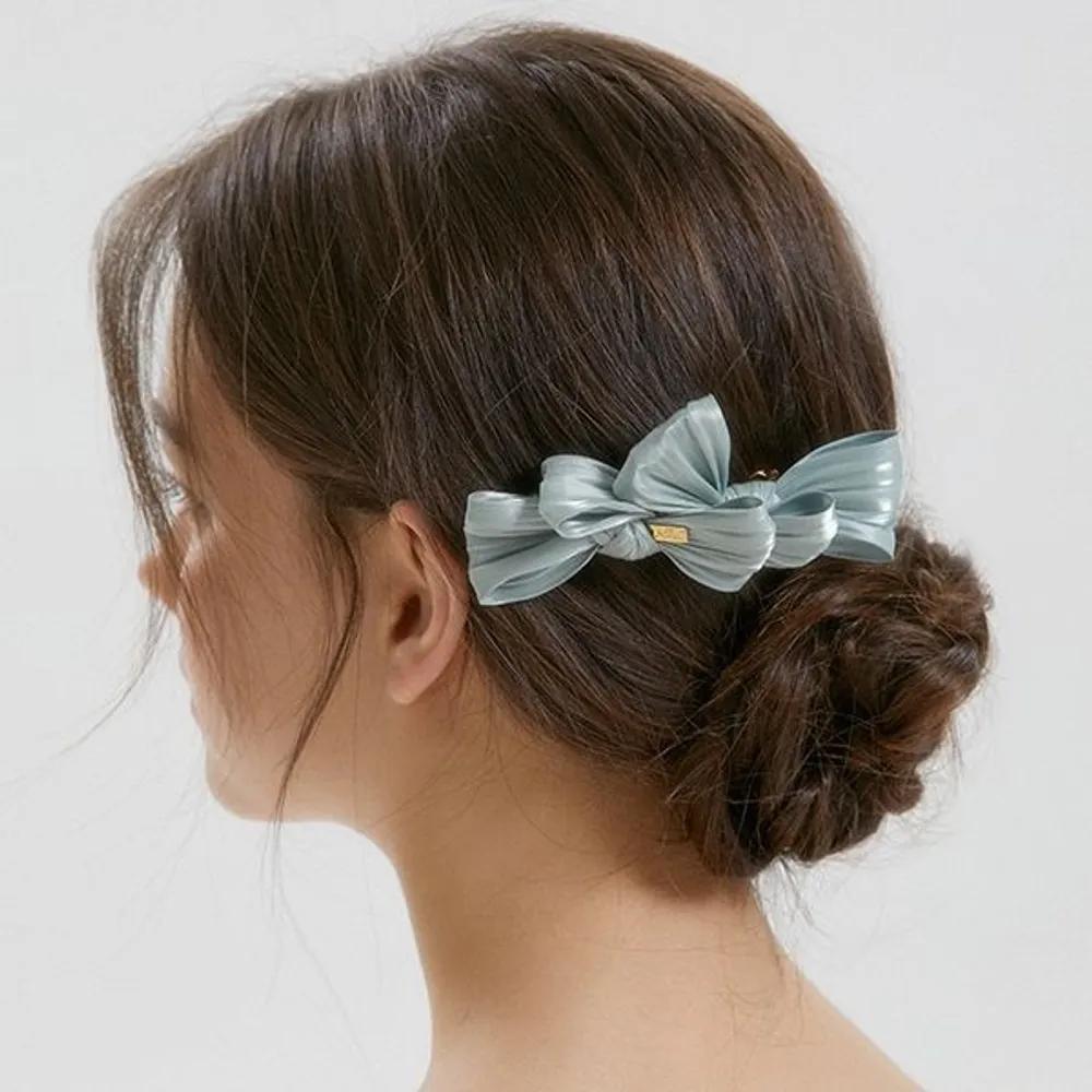 Peony Ribbon Automatic Pin JP-24-418AB beige