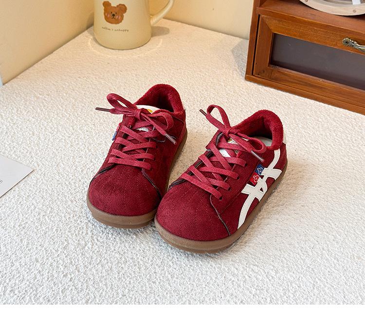 2025 Winter Kids' German Sports Shoes - Girls' & Boys' Velvet-Lined Non-Slip Soft Sole Forrest Gump Shoes