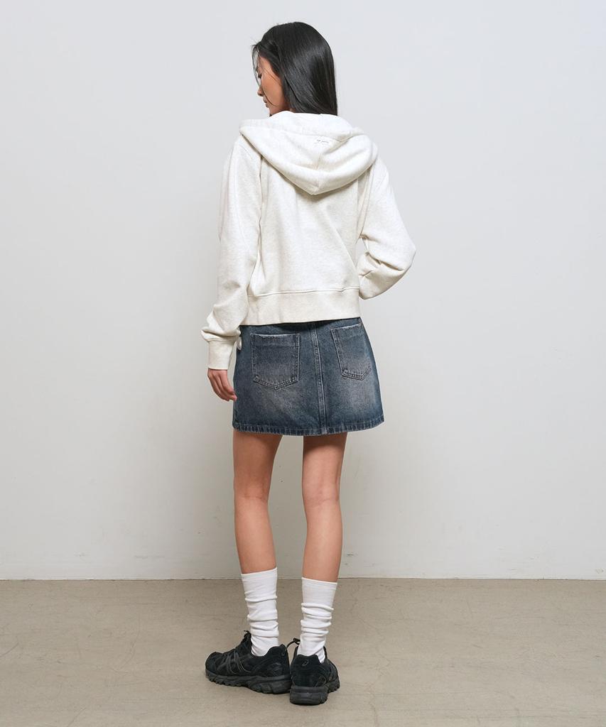 General Idea Washed Denim Mini Skirt [Dark Blue] / Gf1Lsk502