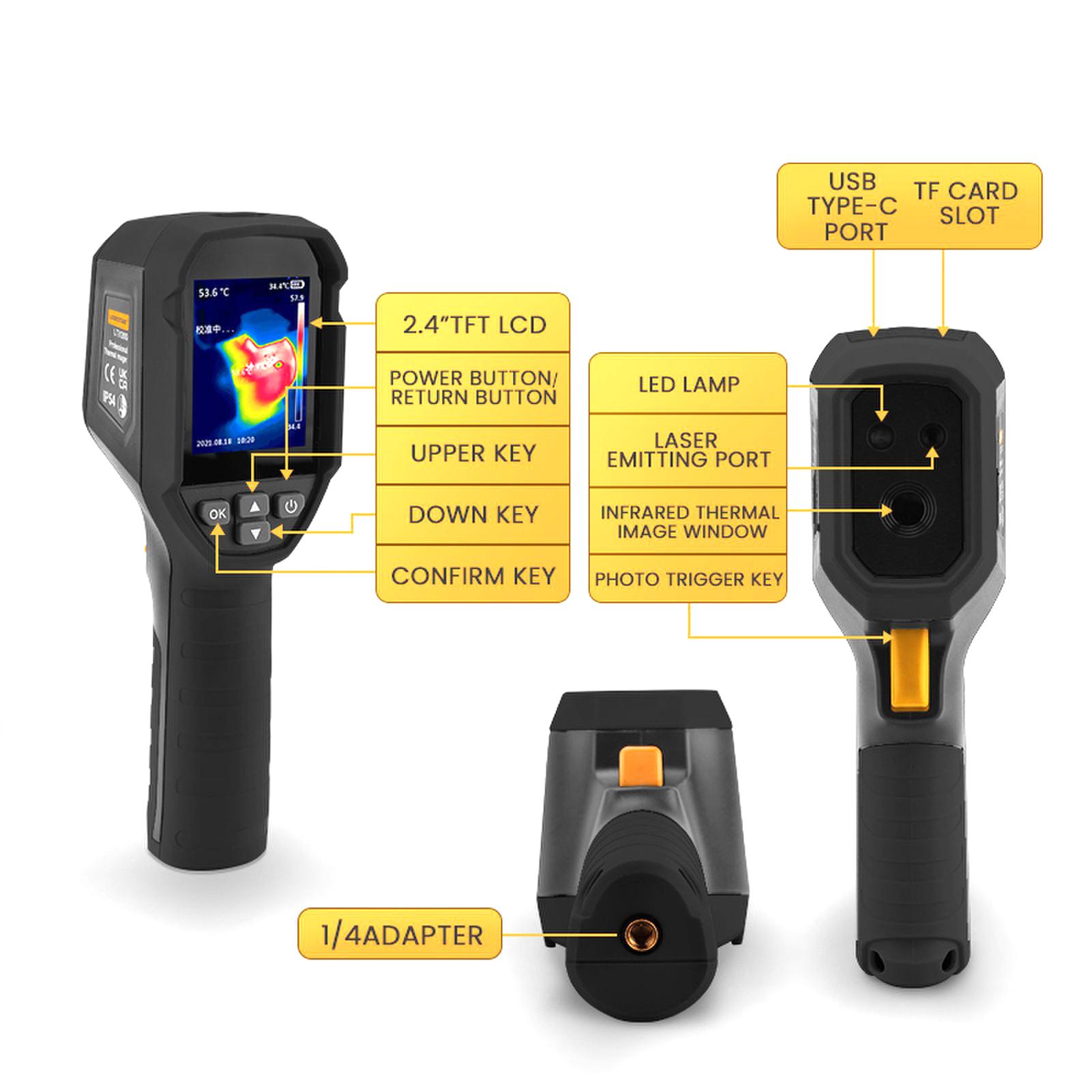 

LODESTAR LTi120S Professional Infrared Thermal Imager 2.4-inch LCD Digital Infrared Imaging Devices -20.400 celsius Temperature Range 120 x 90 Ther