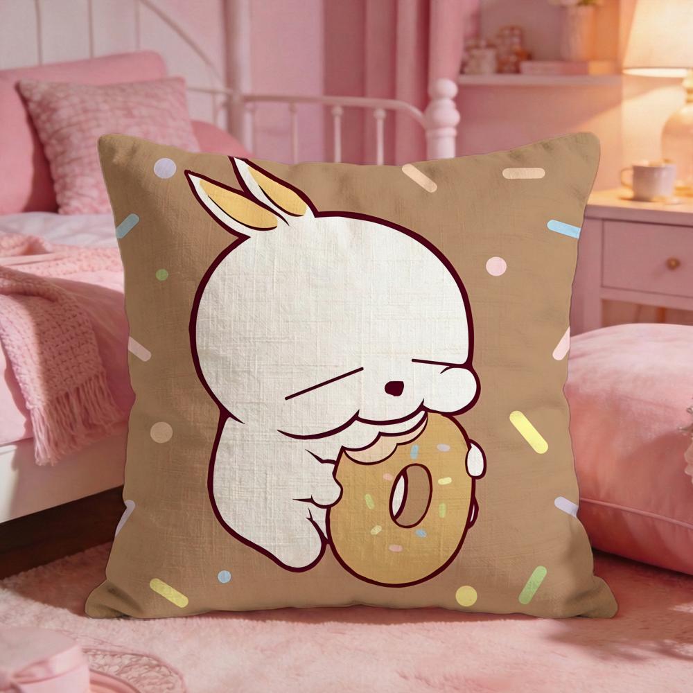MMASHIMAROs Cute Cartoon Cushion Cover Premium Comfort Reversible Pillow Cove Two In One Design For Any Room Car Interior