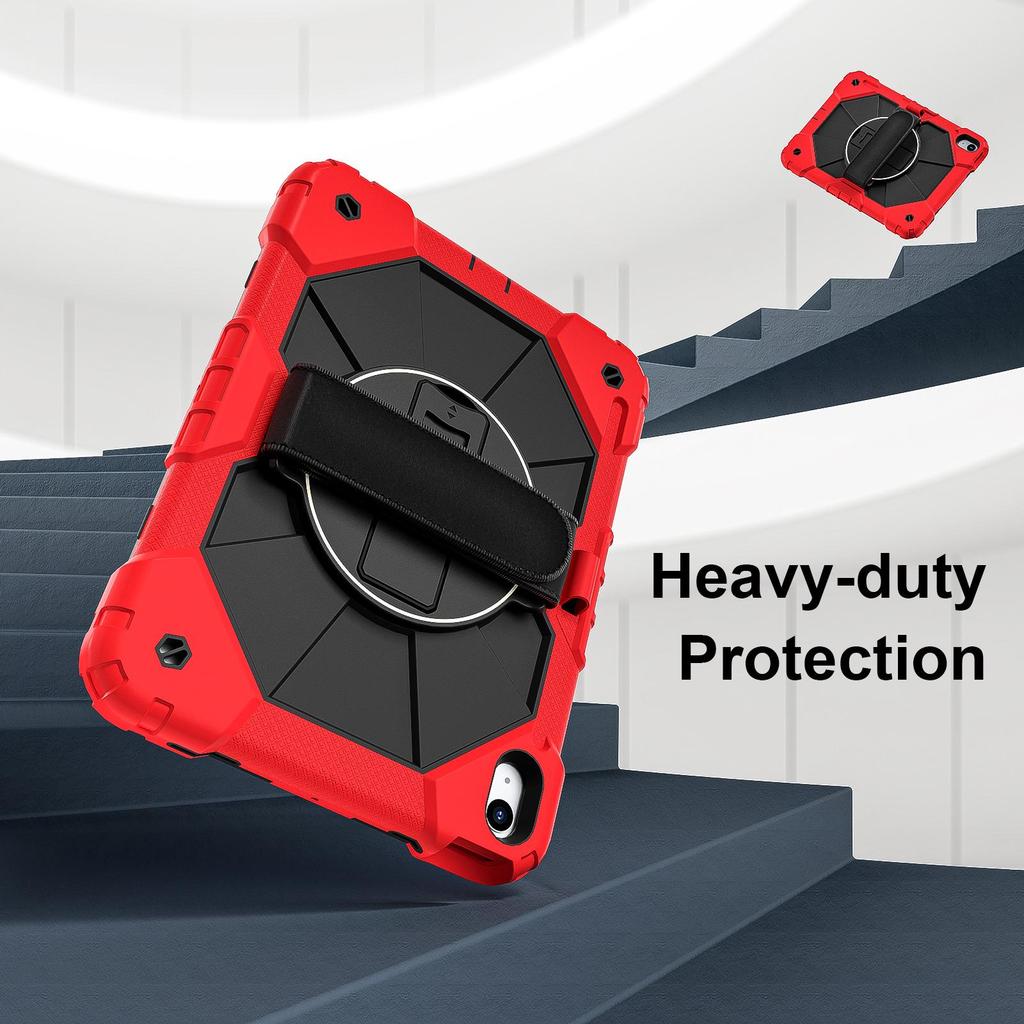 iPad 10th Tablet Protective Case with Rotating Bracket and Shoulder Strap