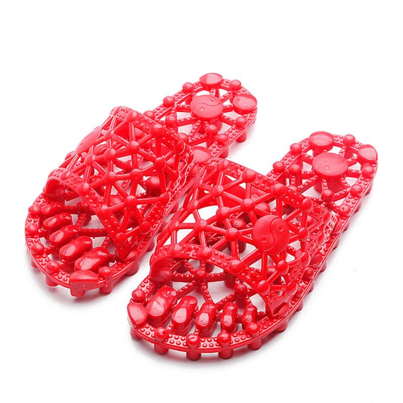 

Модные женские тапочки для массажа ног, бытовая обувь для любителей дома, женская обувь для душа в помещении, нескользящая, пропускающая воду, сохраняющая ноги сухими, летние тапочки 25(Suit 39-40 Feet) красный