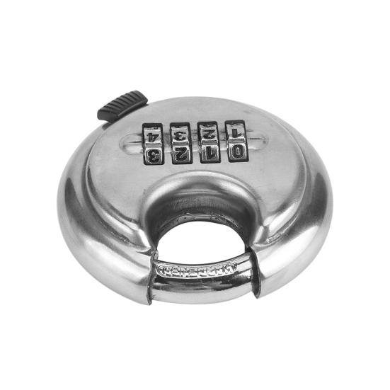 4 Digit Combination Disc Padlock Stainless Steel Weather-proof Disc Lock for Trailer