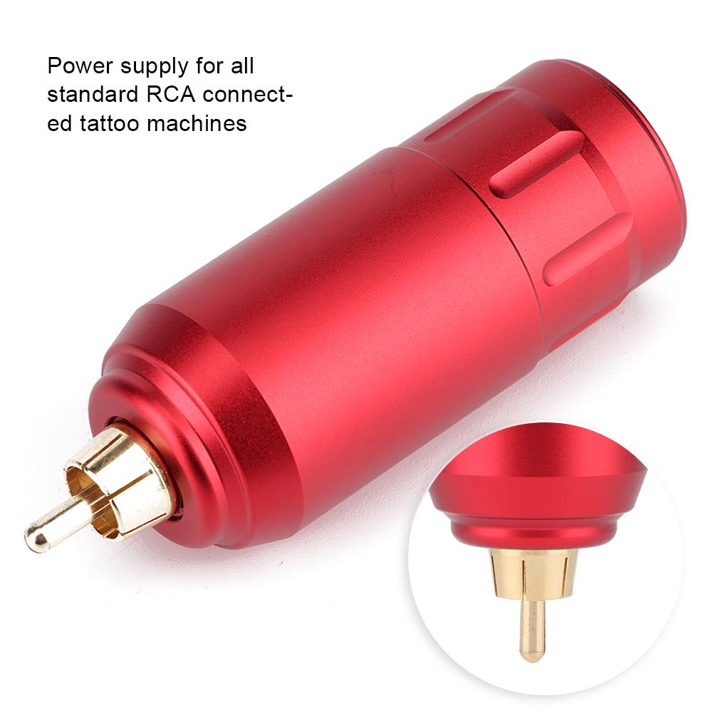 Wireless Power Supply Ultra Light Mobile Battery Pack 1200mAh RCA Connection for Tattoo Pen