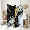 Black Marble Design Blanket Soft Throw Blanket for Home Bedroom Bed Sofa Picnic Travel Office Rest Cover Blanket Gift