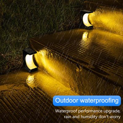 LED Solar Treppenlicht Außen Solar Garten Stufenlicht Wasserdicht Solar Zaunlicht Vordertreppe Veranda Gehweg Terrasse Weg