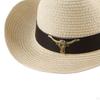Classic Western Cowboy Hat Sun Cow Decorate Wide Brimmed Costume Unisex for Cowgirl Outdoor