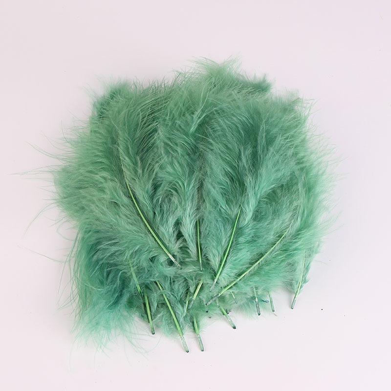 50Pcs Cross-Border Turkey Hairy Tail Plush Feather Colored Feather Dream Catcher Feather Light Bobo Ball Feather