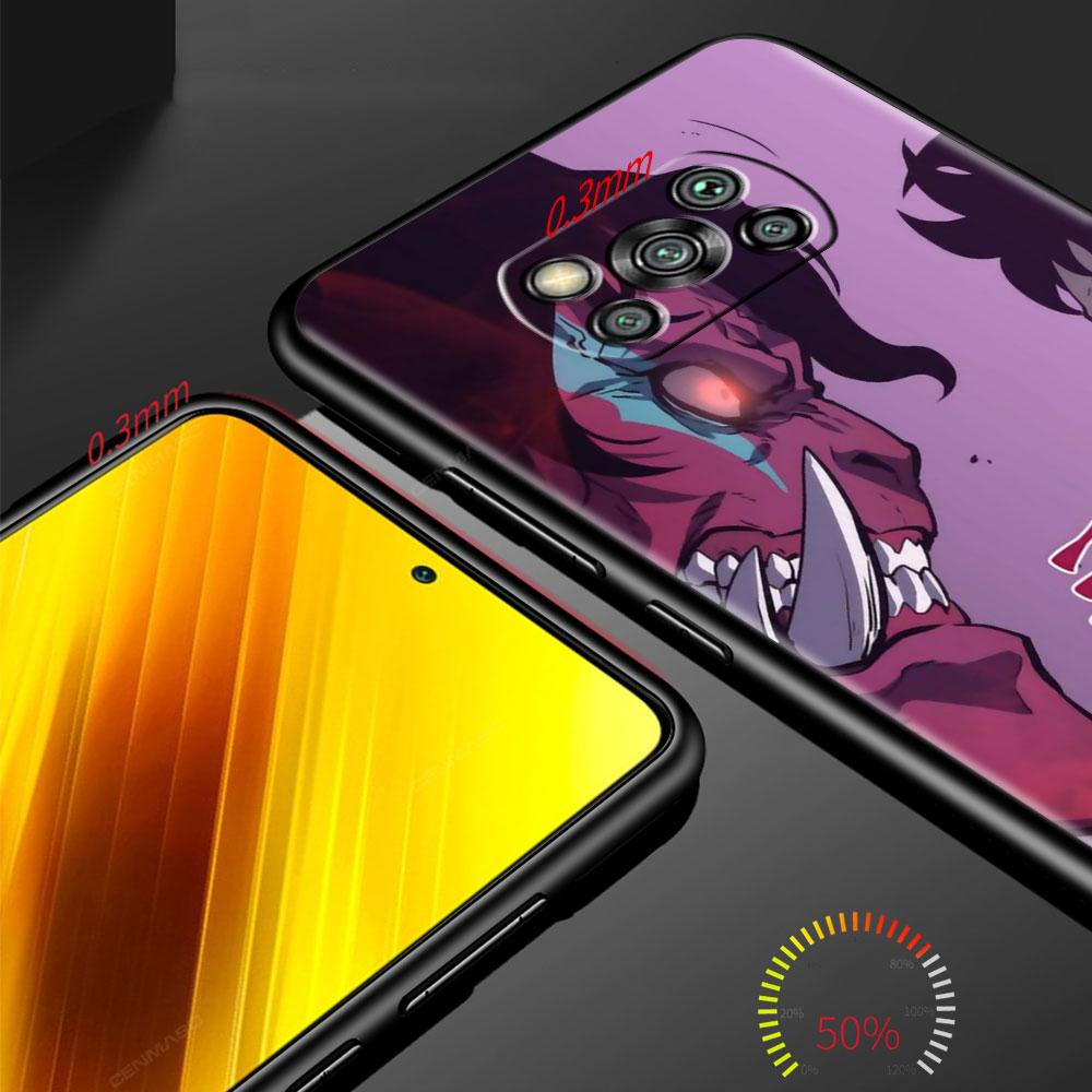 Husa din Tpu pentru Xiami Poco X3 NFC M3 F1 F3 M4 Pro Husa de telefon moale pentru Mi 11 Lite 11T 10T Pro Note 10 Funda Anime Solo Leveling Sac