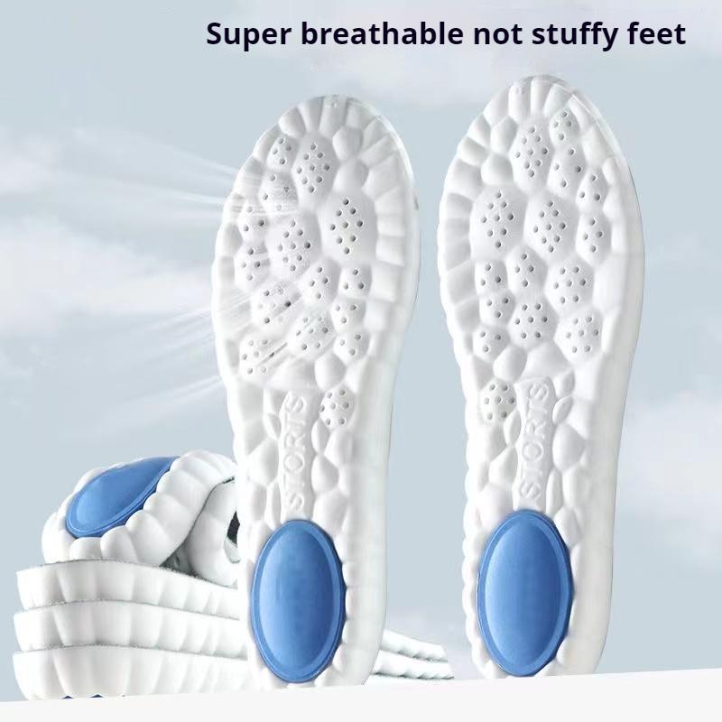 1Pair Super Soft Insoles Men Running Sports Shoes Insole Feet Memory foam Shock Absorption Shoe Sole Plantar Fasciitis Shoe Pads