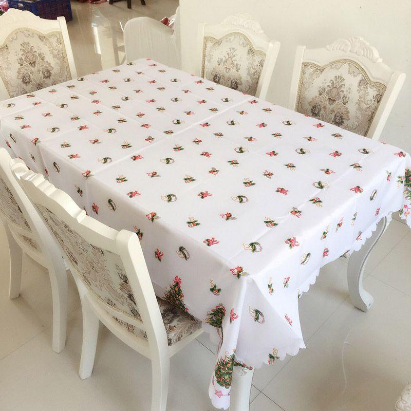 

Красная Рождественская Скатерть Санта Полиэстер Скатерть Рождественская Вечеринка Кейтеринг Обеденная B