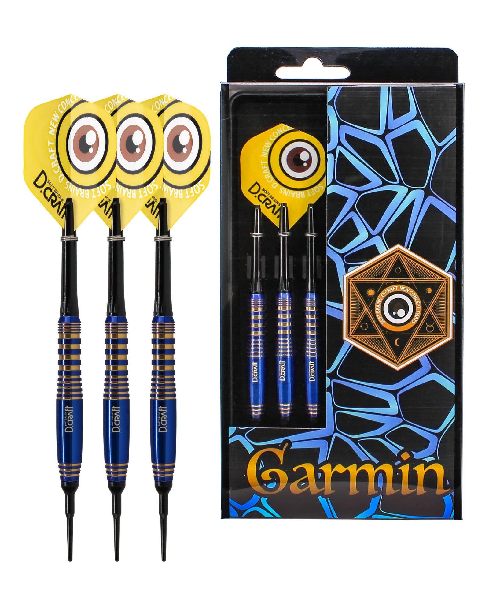 

Garmin Blue Coated Dart Set for Beginners to Intermediate Players Darts [D-CRAFT] Entry-level D-Craft синий