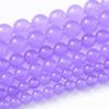 48 PCS 8MM Lavender Chalcedony Beads Round Round Beads Natural Gem Beads Bracelets