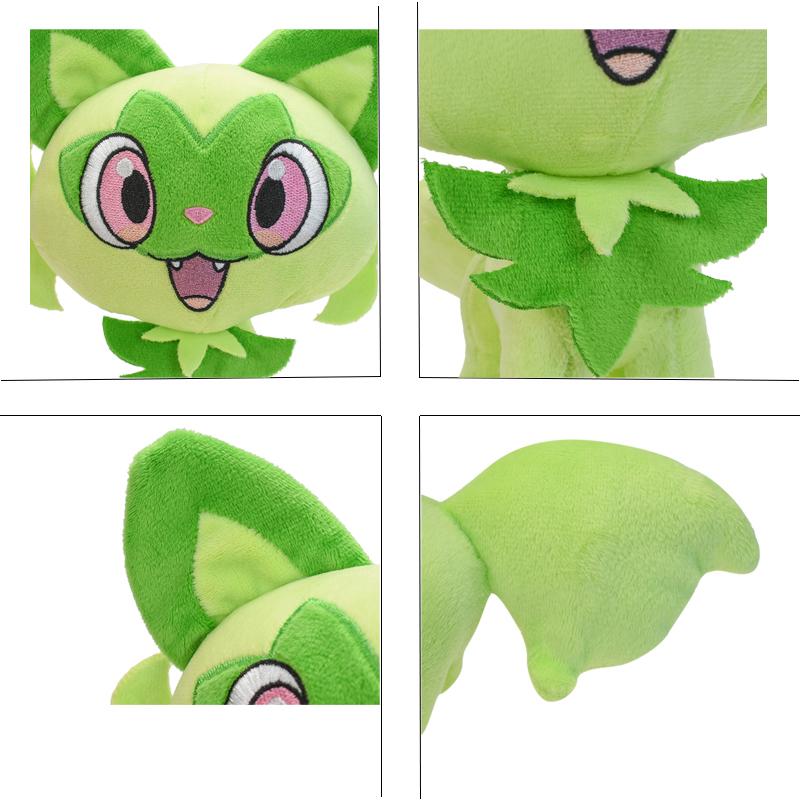 Sprigatito Plush Doll Soft Animal Toys Great Gift Plushies Cute Cartoon Character Toy Great Collectible 9 Inch