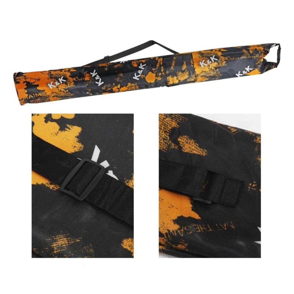 Wasserdichte Angelrutentasche Oxford-Gewebe Faltbare Angeltasche Tragbare Rutenaufbewahrungstasche Tackle-Tasche