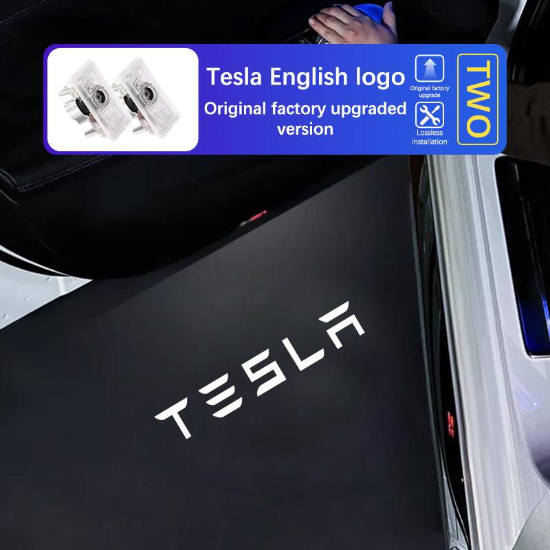 

High Quality Led Car Door Welcome Light For Model 3 Model S Model Y Model X HD Laser Tesla LOGO Projection Lamp