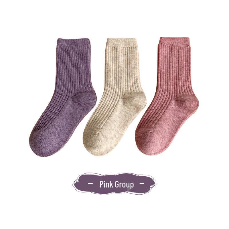 BREAD RABBIT Kids  Warm Wool Socks (3 Pairs) L