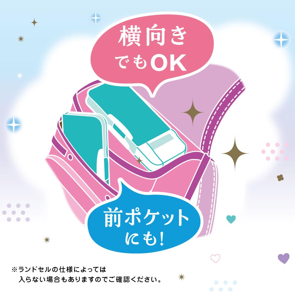 Sonic Pencil Pencil Pencil Glitter Liana Case, Check, Double-Sided Holder, Puri-ke, Ukasapo, Tiara, Violet, FD-1046-V