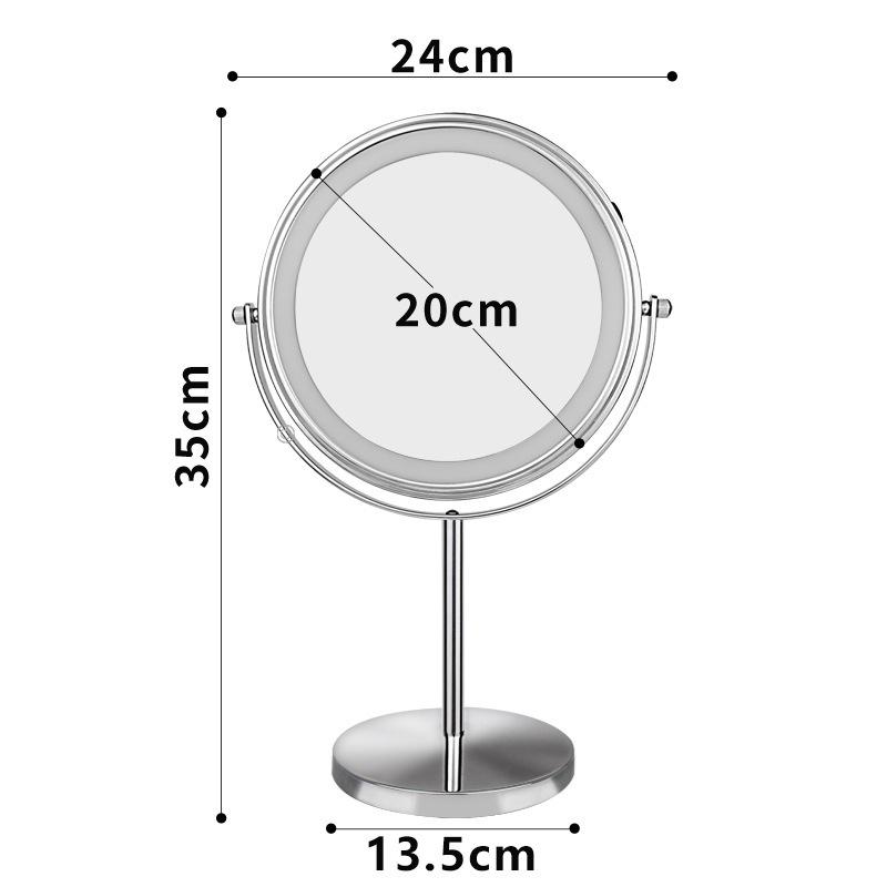 Mirror Cosmetic Mirror Desktop Cosmetic Mirror Double-sided LED Cosmetic Mirror