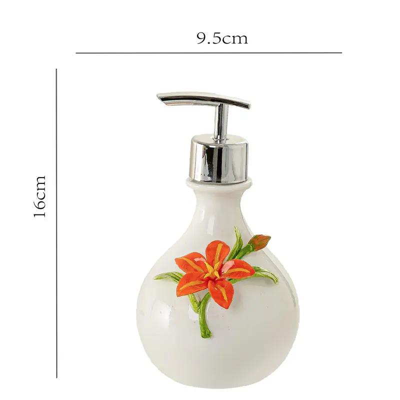 soap dispenser Creative ceramic lotion bottle press toilet shower gel shampoo hand sanitizer separate bottles shampoo dispenser белый
