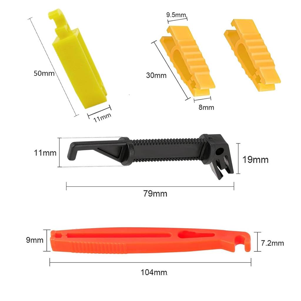 Car Fuse Clips, Set of 5, Car Fuse Extractor, Fuse Replacement/Removal Tool, Insulation Puller with Extractor, Set of 5