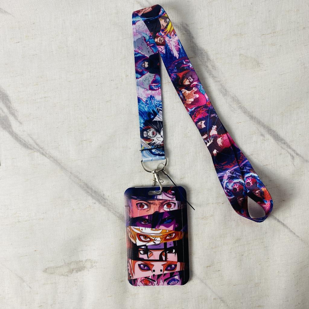 Anime Kreslený Držák na Identifikační Kartu Klíčenky Šňůrka na Krk Pro Průkazku Anime Držák na Kreditní Kartu Klíčenka Popruhy