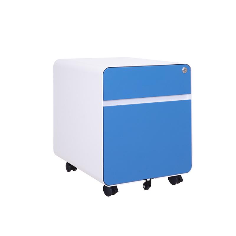 Mobile Metal Filing Cabinet with Lock - Under Desk Office Storage Drawer
